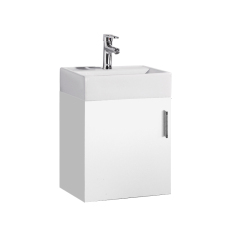 White 420mm Floating Vanity Unit and Sink