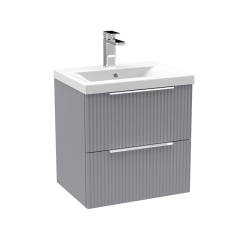 New Grey 610mm Wall Mounted Bathroom Furniture with Basin