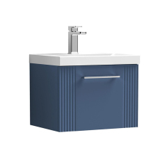 Blue 61cm Floating Single Sing Bathroom Vanity