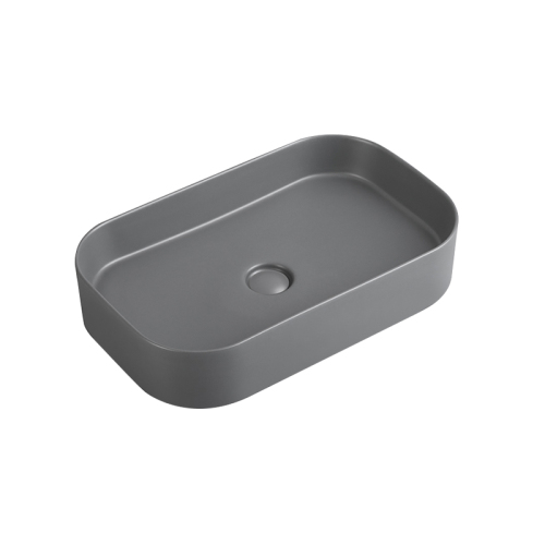 Modern Matte Black Art Countertop Basin 610mm