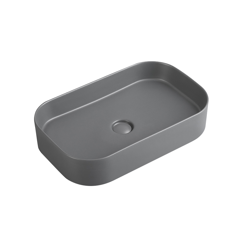 Modern Matte Black Art Countertop Basin 610mm
