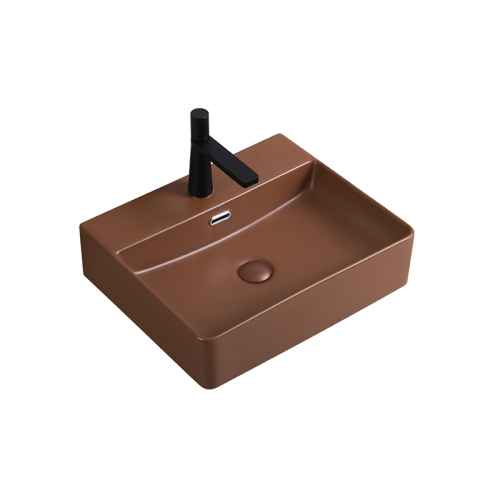 600 Matte Black Art Countertop Wash Basin