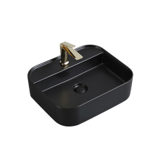 500mm Matte Black Art Countertop Bathroom Basin