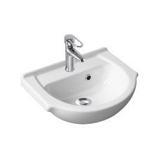 450mm White 1 tap hole Ceramic Bathroom Basin