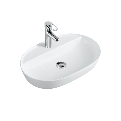 610mm White Ceramic Countertop Basin