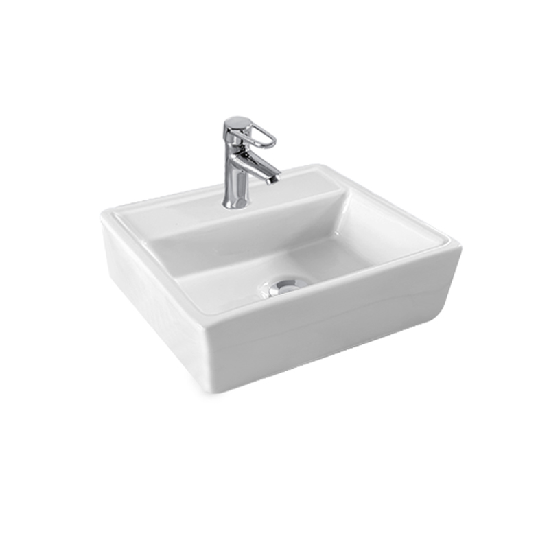 Modern White 1 tap hole Ceramic Bathroom Sink 330mm