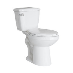 Elongated Chair Height Ceramic Two Piece Toilet Bowl
