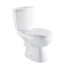 Hot Sale White P/S trap Two Piece Toilet with Soft Close Seat