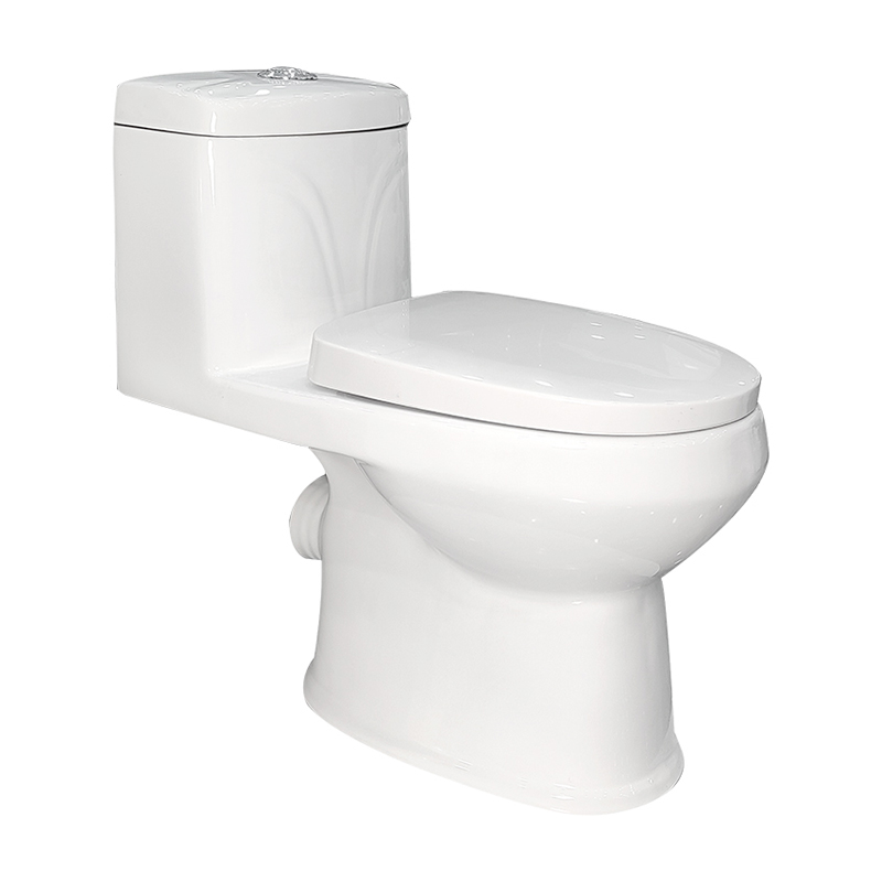 Washdown P trap 180mm Round in One-piece Toilet Bowl