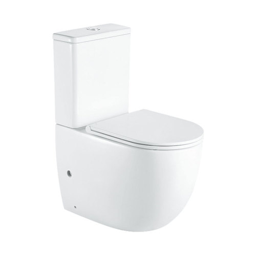 Hot Sale CE Black and White P trap Two Piece Toilet