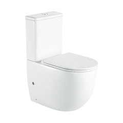 Hot Sale CE Black and White P trap Two Piece Toilet