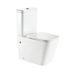 Modern Ceramic Wash Down Flush P trap 180mm Two Piece Toilet