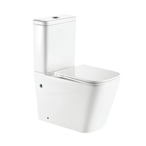 Modern Ceramic Wash Down Flush P trap 180mm Two Piece Toilet