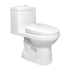Modern Siphonic Flush One Piece Toilet with Soft Close Seat