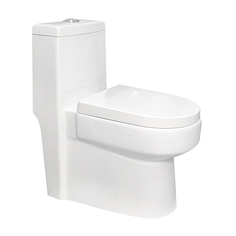 CE Siphonic Flush S-trap 300/400mm Round in One-piece Toilet