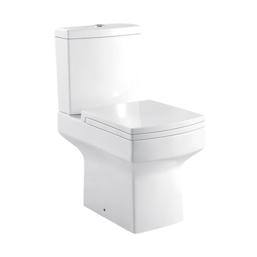 Quadrate CE Ceramic Two-piece Toilet Bowl