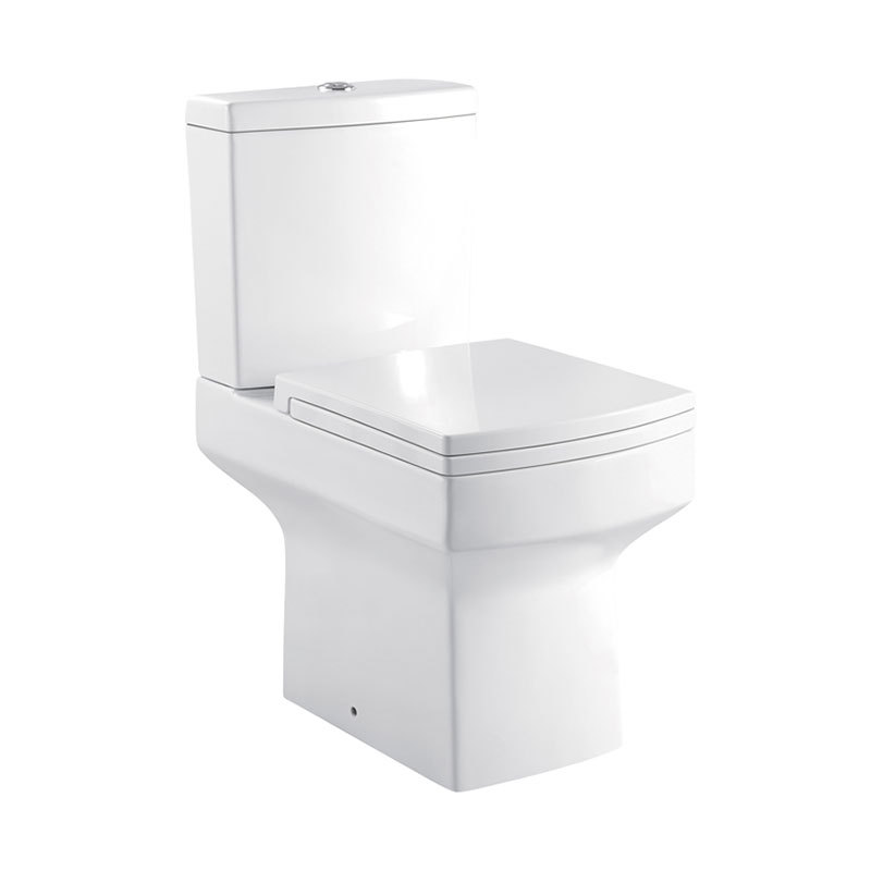 Quadrate CE Ceramic Two-piece Toilet Bowl