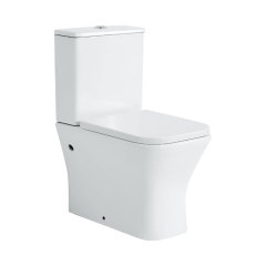 P trap White Ceramic CE Rimless Two Piece Toilet