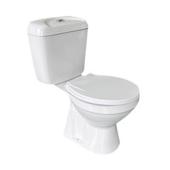 Modern Ceramic Rimless P-trap 180mm Two Piece Toilet