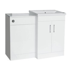 Modern Bathroom Suit White Color Bathroom Vanity and Toilet Cabinet