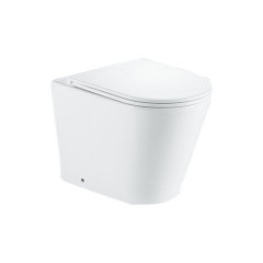 Luxury Ceramic Rimless Back to Wall Toilet with Soft Close Seat
