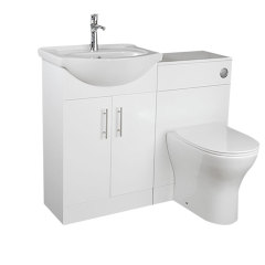 Modern Bathroom Suit White Color Bathroom Vanity Toilet Cabinet and Toilet