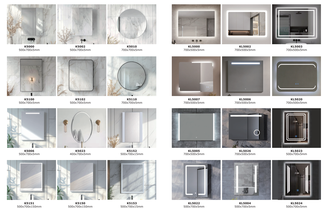 Kingstar_Popular styles Mirror Catalogue