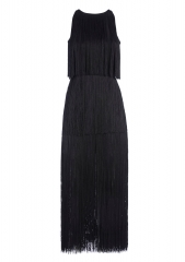 Women Sleeveless fringes Dress