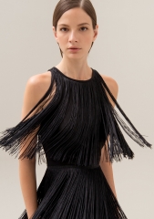 Women Sleeveless fringes Dress