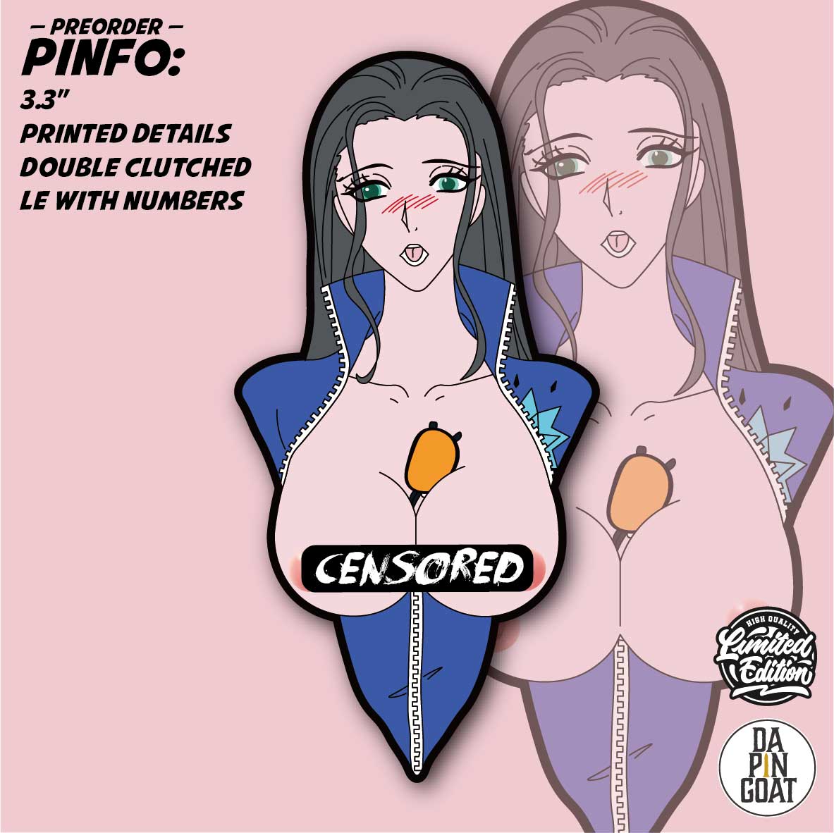 Nico Robin Limited Edition Enamel Pin One Piece Lewd Kinky Sexy Anime Waifu