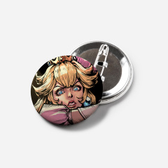 Mario Pin Button - Peach's Prison Breakout