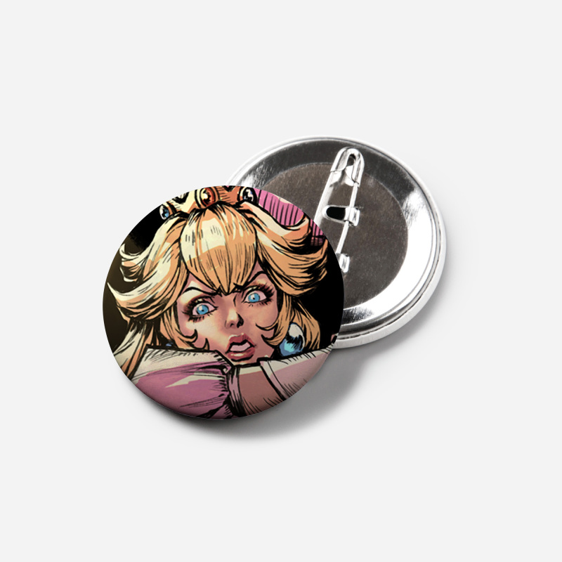 Mario Pin Button - Peach's Prison Breakout