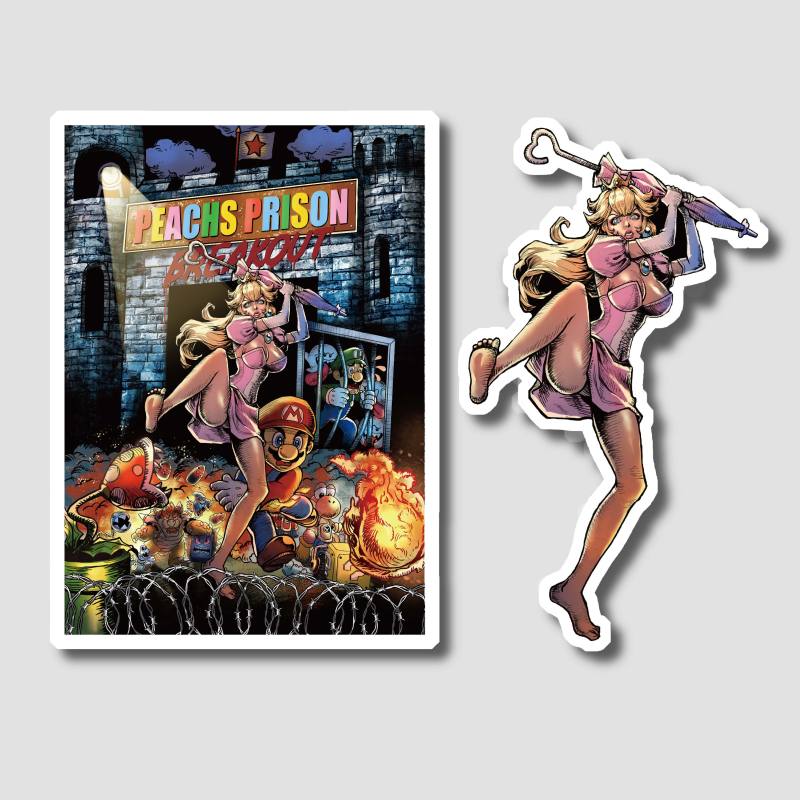 Mario Sticker - Peach's Prison Breakout