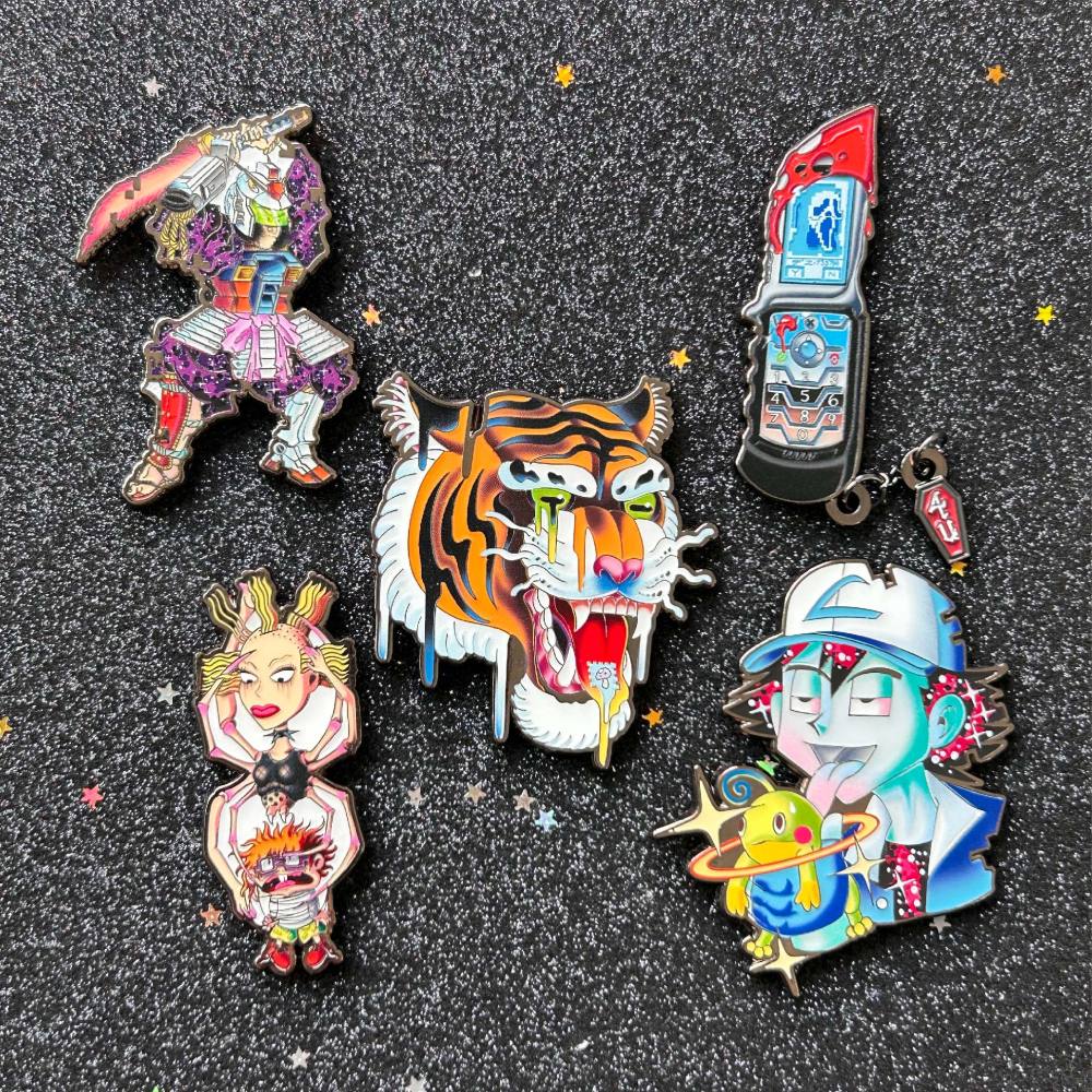 Space.Paranoid Tattoo Pins 1.0