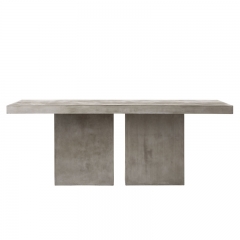 Square outdoor cement dinning table 160cm