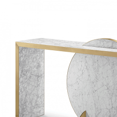 Luxury Natural Carrara Marble Console Table