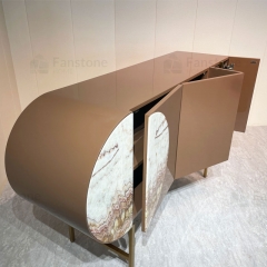 Modern luxury marble entry console table