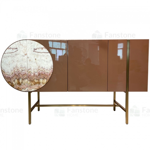 Modern luxury marble entry console table