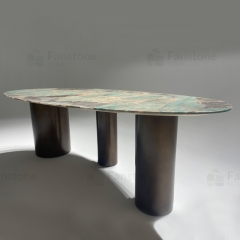 Baxter Lagos Table - Natural Marble Dinning Table
