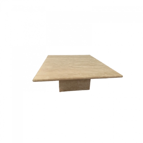 Rectangular Large Square Travertine Coffee Table