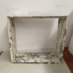 Luxury Hallway Italy Calacatta Viola Marble Entryway Console Table