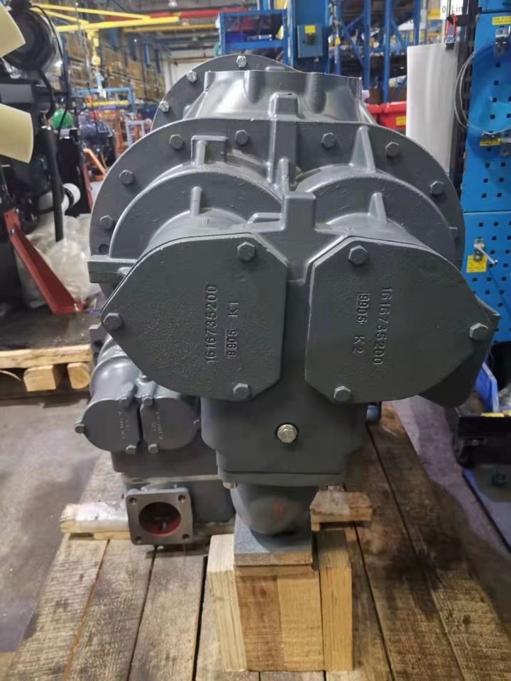 Building site application diesel air compressor