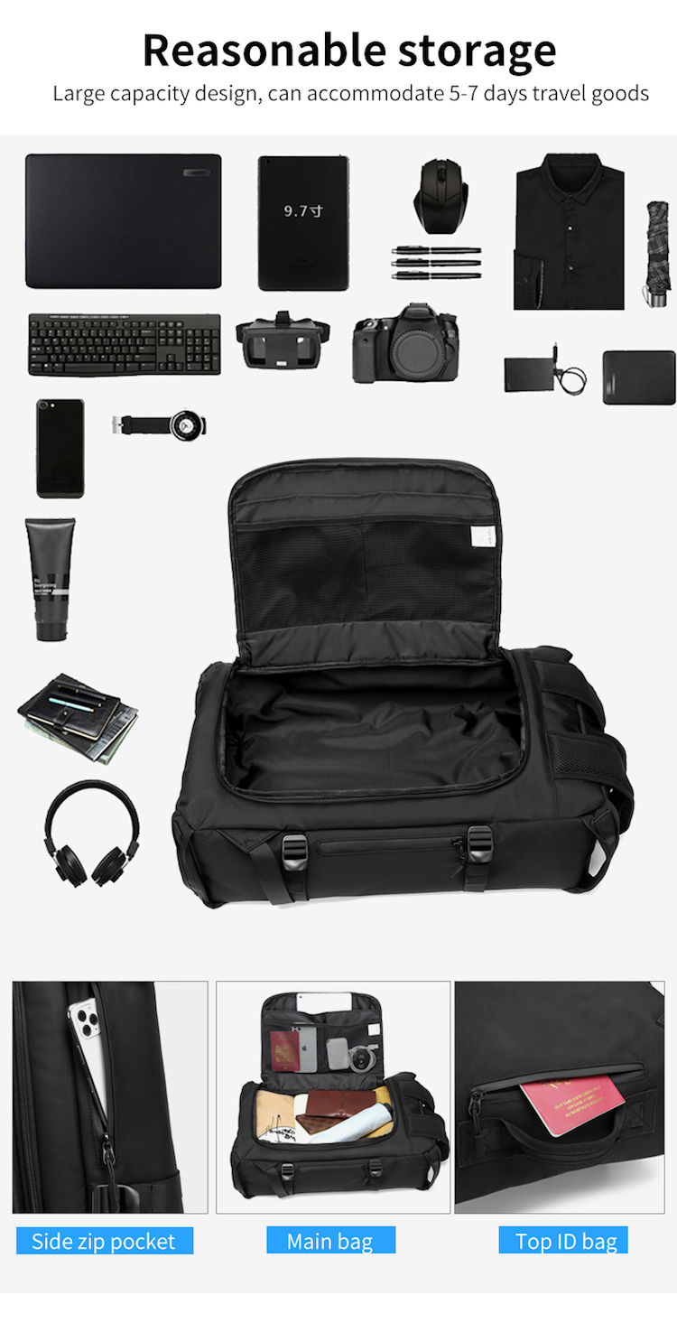 Ozuko 9235 Mochila Moto Para Hombre Inteligentes Luxury Custom Travel  Luggage Bags Basketball Travelling Motorcycle Backpack - Buy Basketball