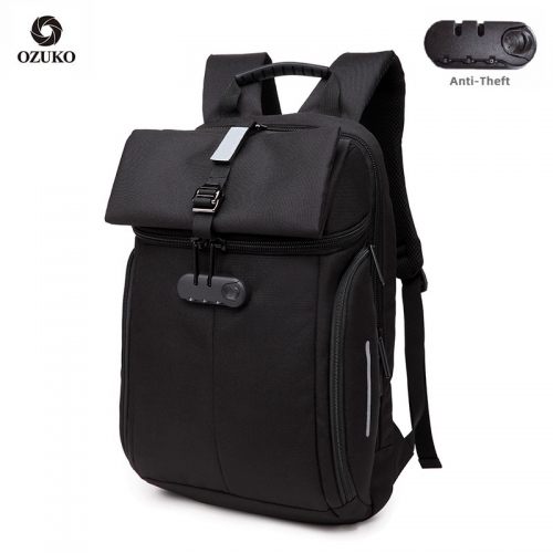 Ozuko 8969 School Bag For Boy Pack Manufacturers Wholesale Student Backpack For Men Nylon Anti Theft Custom Backpack