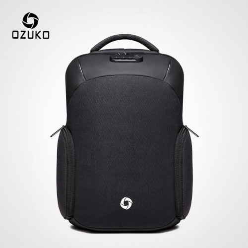 OZUKO 8936 Men's Anti theft Backpack USB Charging 15.6 inch Laptop Backpacks for Teenager Male Waterproof Travel Bag