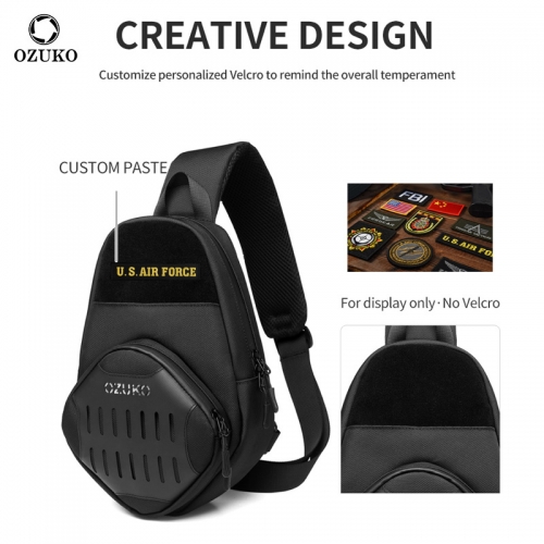 Ozuko 9416 Cellphone Luxury Crossbody Bags 2021 Mini Military Tactical Sling Bag Man Designer Custom Shoulder Bag