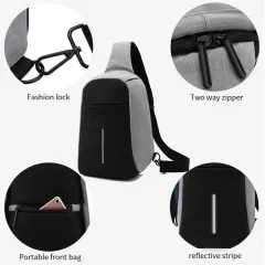 Ozuko 8963 New Trending Products Crossbody Anti Theft Shoulder Mini Crossbody Phone Bag Messenger Luxury Business Mens Bags Casual
