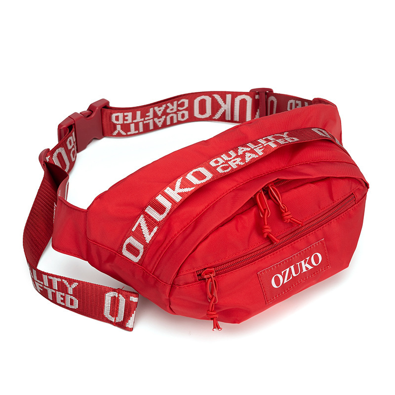 Ozuko 9102 New Custom Made Single Belt Bags Water Resistant Logo ...