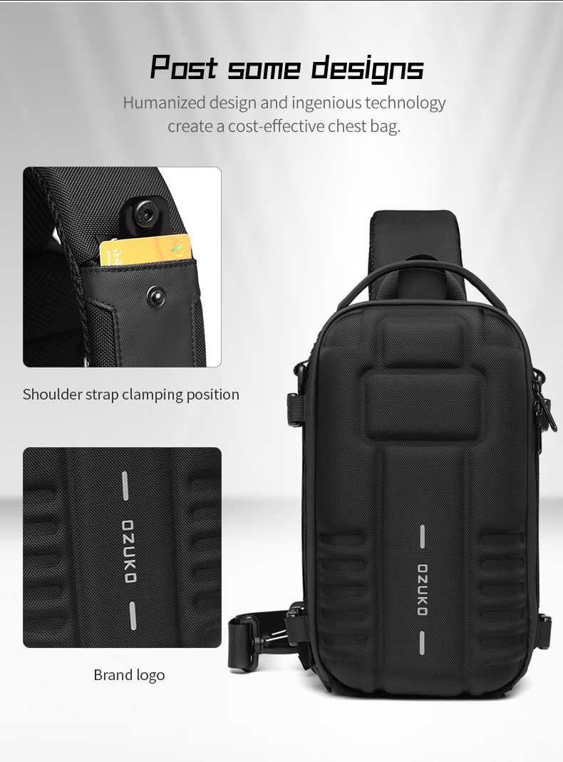 Ozuko 9565 New Arrival Tactical Sling Bag For Men Original Design ...