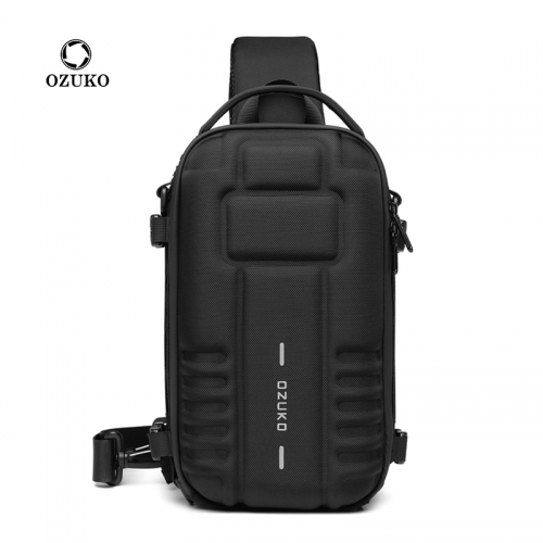 Ozuko 9565 New Arrival Tactical Sling Bag For Men Original Design Trendy Waterproof Crossbody Bag Can Place A Camera Tripod